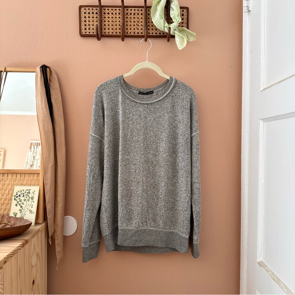 Lightweight Heathered Grey Sweater